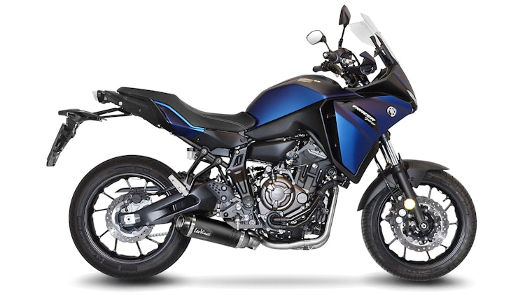 LeoVince Komplettanlage Edelstahl SBK LV ONE EVO Schwarz 2/1 für YAMAHA TRACER 7/GT mit Katalysator