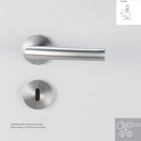 Griffwerk Wechselgarnitur LORITA PROFESSIONAL K3 - Edelstahl matt