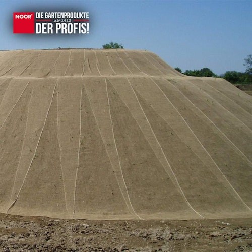 NOOR Erosionsschutzmatte Jute Netz 1,22x50m 250 g/m²