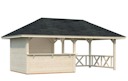 Vorschaubild Palmako Pavillon Bianca 16,6 m² Set 3