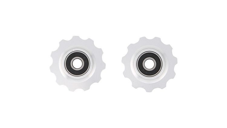 CONTEC Schaltrollen-Set Scroll 11 Zähne silber