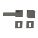 Vorschaubild Griffwerk Wechselgarnitur VAYA 265 MINIMAL MODERN fast2fix Fast2Fix Rosetten eckig Knopf SQUARE Kaschmirgrau L