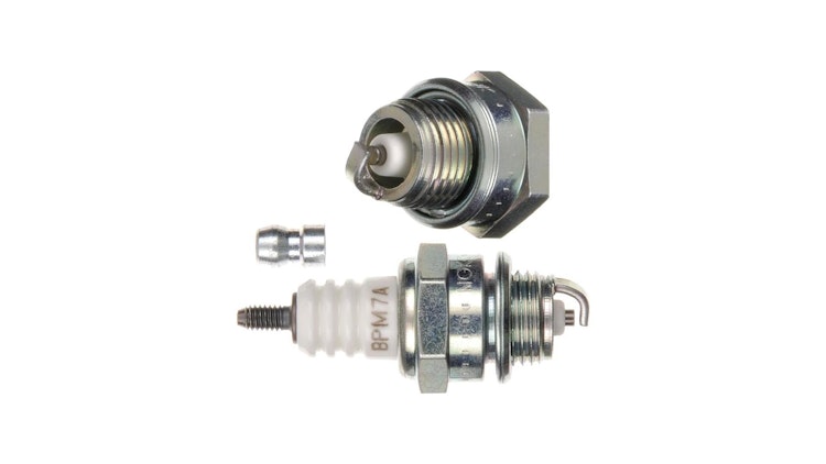 NGK Zündkerze BPM7A, Schlüsselweite 19, Zündkerze Gruppe B, 14 mm Gewinde