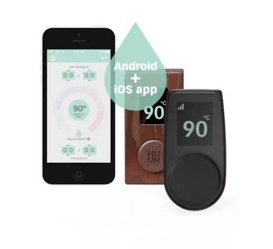 Karibu 4,5 kW Saunaofen finnisch anthrazit inkl. Huum WLAN Steuergerät mit App-Steuerung