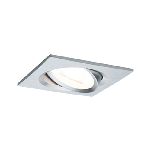 Paulmann Einbauleuchte Nova LED 1x6,5W GU10 Alu eckig