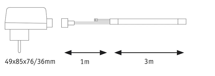 Paulmann SimpLED LED Strip Outdoor Komplettset 3m