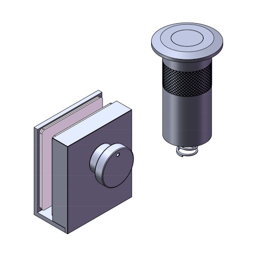 Griffwerk Feststeller-Set -Messing Optik