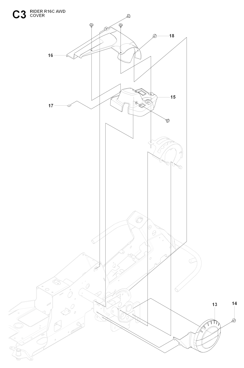 Explosionszeichnung Ersatzteile
