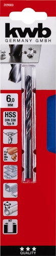 kwb HSS Spiralbo DIN338  6,0 mm SB 209660
