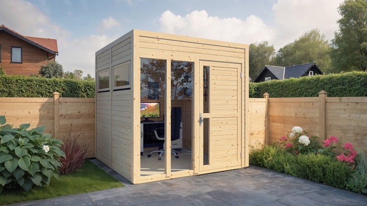 Bertilo Gartenhaus Cubus 2 Office - 19 mm