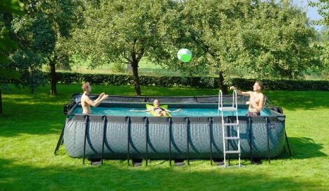 Exit rechteckiger Rahmenpool mit Kartuschenfilteranlage 540 x 250 cm (Höhe 122cm)