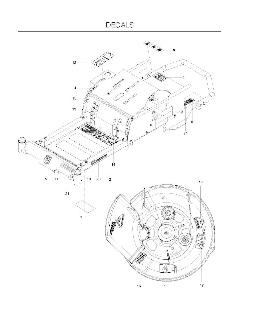 Explosionszeichnung Ersatzteile