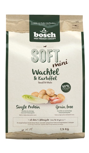 bosch SOFT Mini Wachtel & Kartoffel Hundetrockenfutter