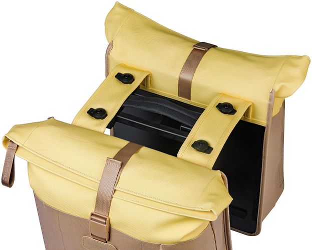 Basil Vive Doppeltasche beige / gelb
