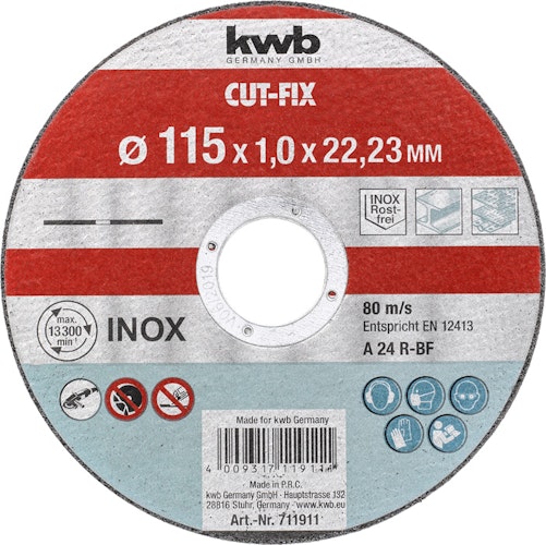 kwb CUT-FIX Tr-Schei dünn 115x1,0 711911