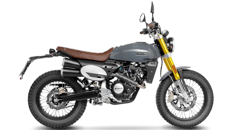 LeoVince SLIP-ON Edelstahl SBK für GP DUALS FANTIC CABALLERO 125 SCRAMBLER/FLAT TRACK mit Katalysator
