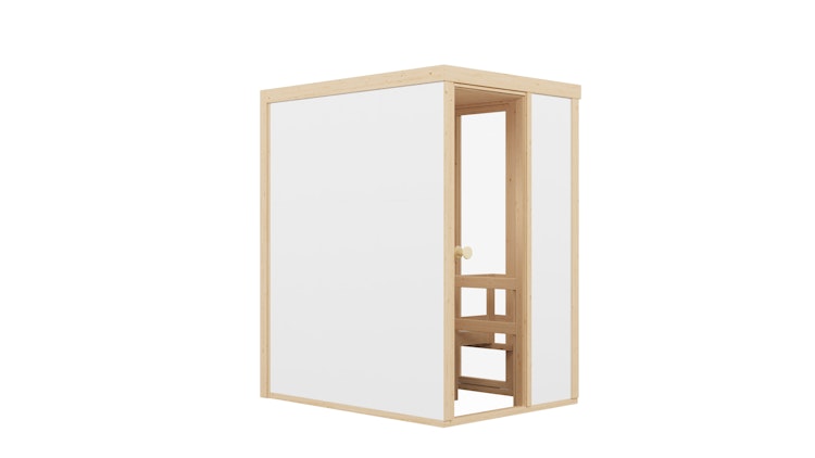 Bertilo Sauna Model 1 Mini white - 58 mm