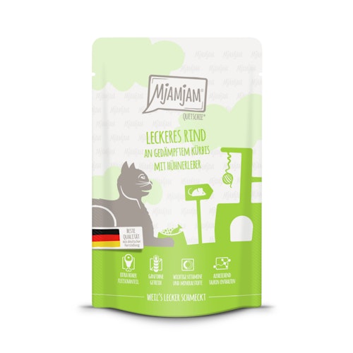 MJAMJAM Quetschies 125g Beutel Katzennassfutter