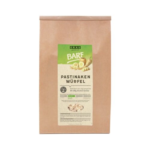 grau Pastinaken Würfel Nahrungsergänzung