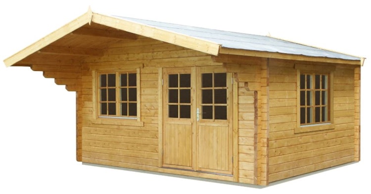 Wolff Finnhaus Gartenhaus Nordkap 44-D isolierverglast XL