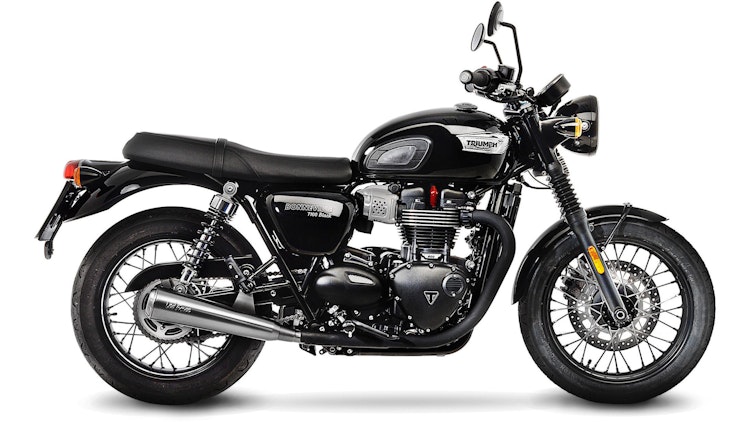 LeoVince 2x SLIP-ON Edelstahl CLASSIC RACER für TRIUMPH BONNEVILLE T100