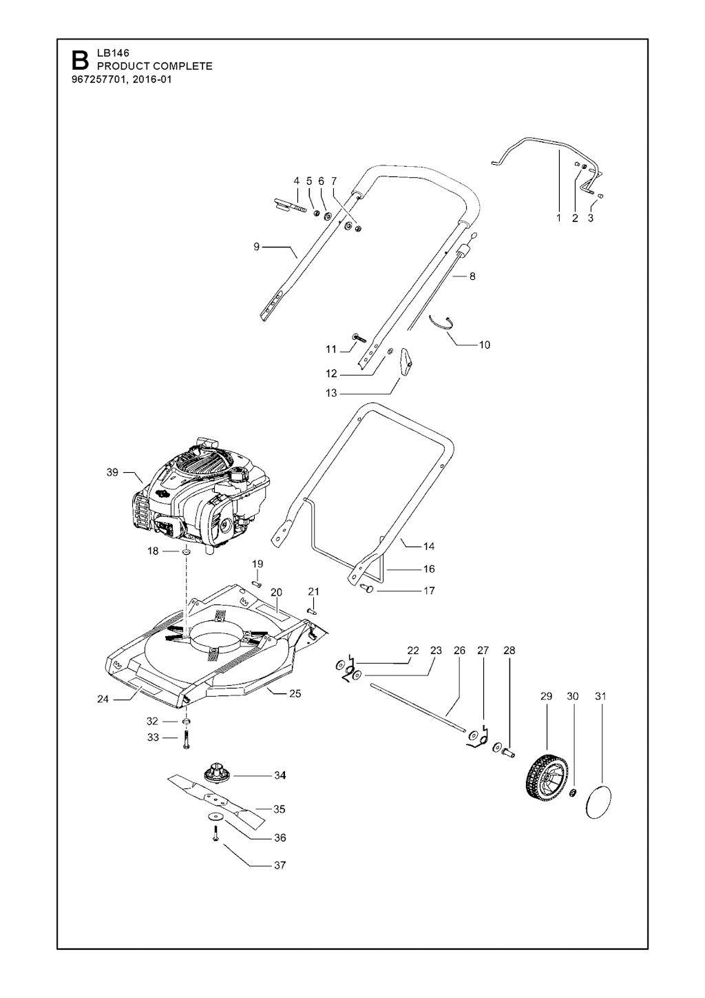 Explosionszeichnung Ersatzteile