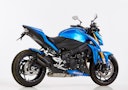 Vorschaubild HURRIC SLIP-ON Schalldämpfer Pro 2 Edelstahl beschichtet für SUZUKI GSX-S 1000,GSX-S 1000F