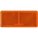 Vorschaubild 2 x Seitenrückstrahler 90 x 40 mm, gelb zum Kleben