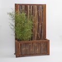 Vorschaubild BambusBASIS Hochbeet mit Sichtschutz Profile Corten