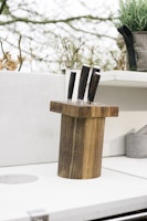WWOO Messerblock aus Eichenholz