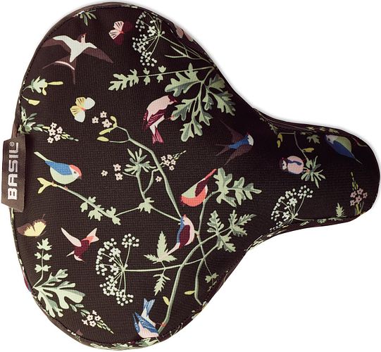Basil Sattelüberzug Wanderlust braun,bunt