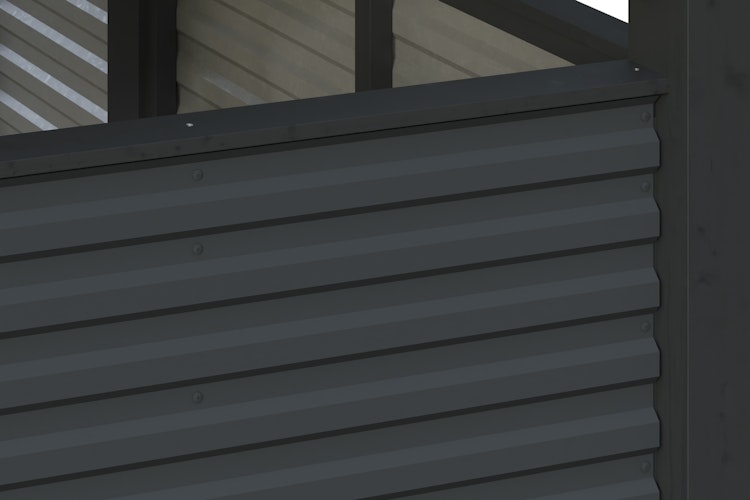 Skan Holz Carport Friesland Hybrid Set 12 314x708 cm inkl. Abstellraum