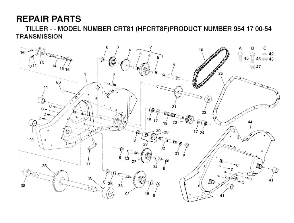 Explosionszeichnung Ersatzteile