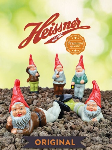 Heissner WALDFRIED, der Sammlerzwerg mit Korb (06374-00)