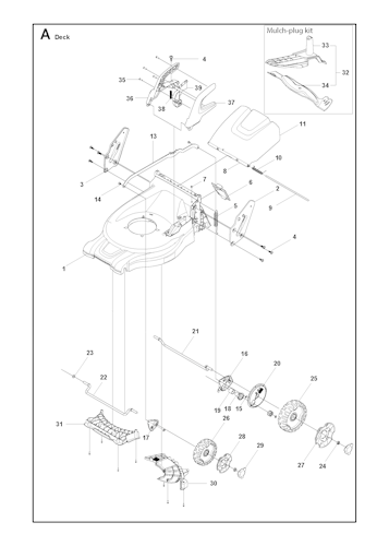 Husqvarna Rasenmäher gelegentliche Nutzung 970541501 LC 253S