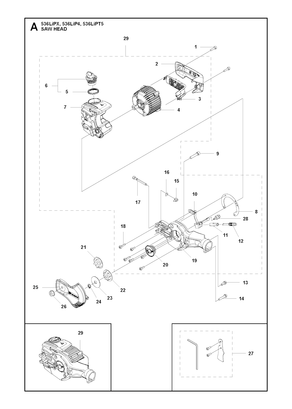 Explosionszeichnung Ersatzteile