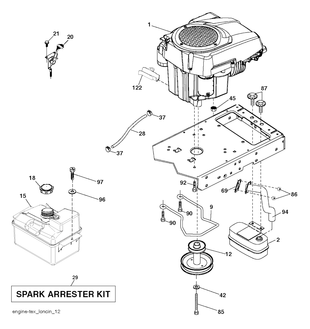 Explosionszeichnung Ersatzteile