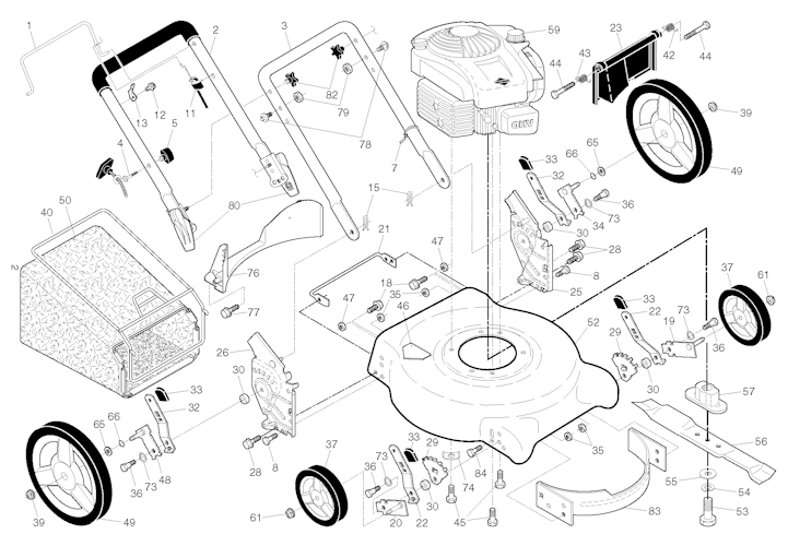 Husqvarna Rasenmäher gelegentliche Nutzung LC 153, 96131003702, 2016-08