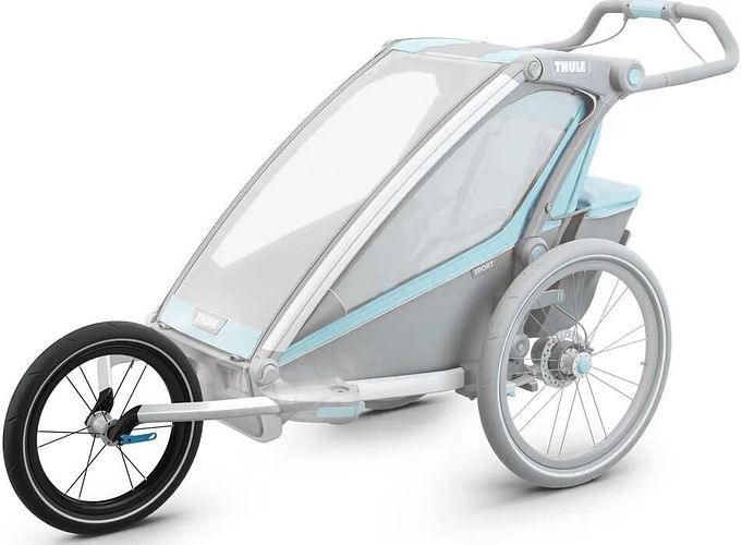 Thule Jogger/Skater-Set Chariot Jogging Kit silber