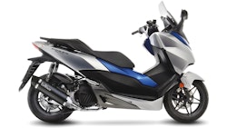 LeoVince Komplettanlage Edelstahl SBK NERO für HONDA FORZA 125 (NSS 125)/ABS mit Katalysator