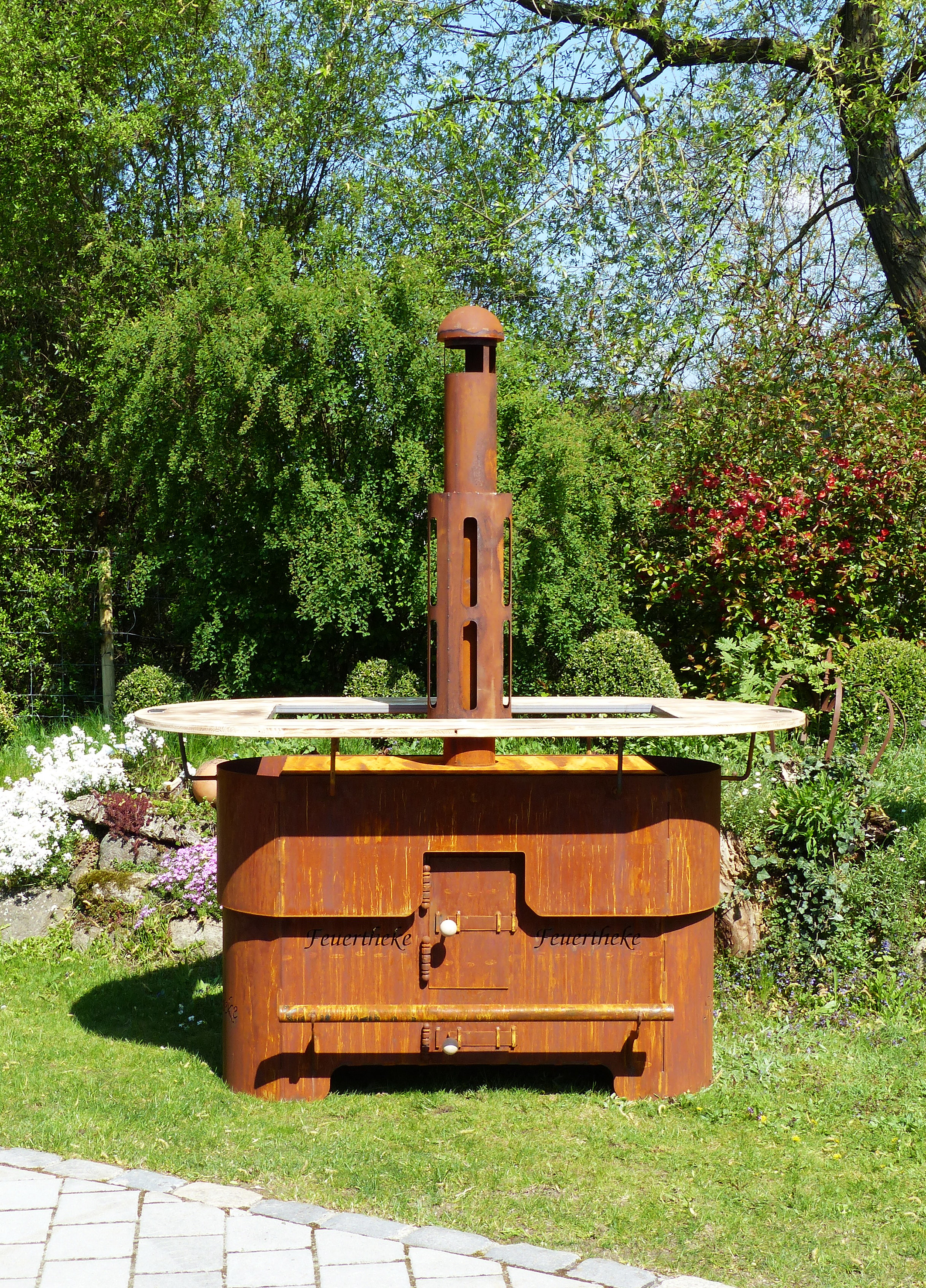 Badeko Feuertheke in Edelrostoptik