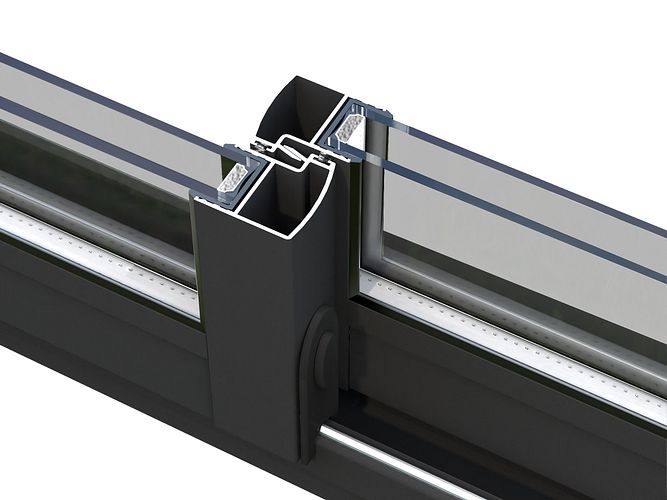 Palmako Gartenhaus Ines 13,7 m² Slide Plus mit Isolierglas-Schiebetür - 44 mm