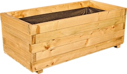 T&J HANS Blumenkübel B 100 x T 50 x H 35 cm Rechteck inkl. Folieneinsatz