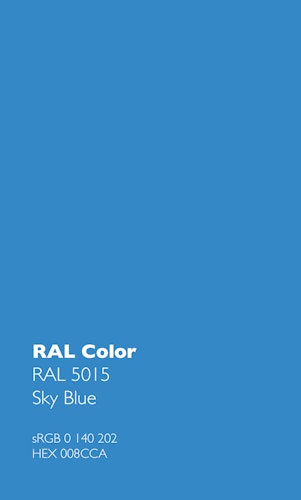 Kurzversion 47 cm - 5 Wege Wasserhahn Küchenarmatur, Edelstahl Massiv mit 360° schwenkbarem Auslauf, abnehmbare 2 strahl Handbrause, Hochglanz / Blau