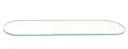 Vorschaubild Bravat Glasplatte für Ablagekonsole Metasoft - 40 cm, transparent