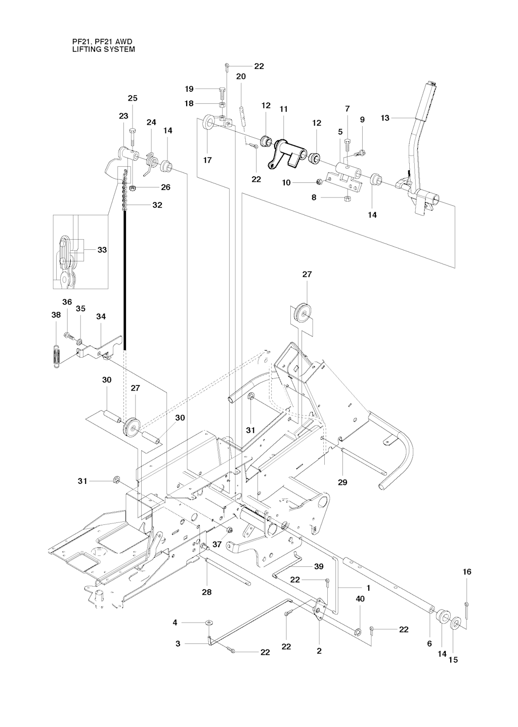Explosionszeichnung Ersatzteile