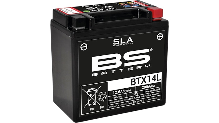 BS-Battery Batterie BS-Battery, SLA, versiegelt, Batterie "YTX14L-BS"