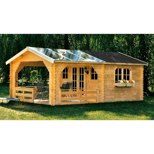 Skan Holz 45 mm Gartenhaus Holmestrand/Terrassenhaus 45