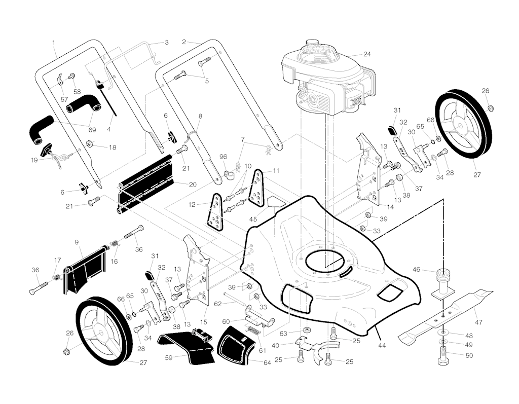 Explosionszeichnung Ersatzteile