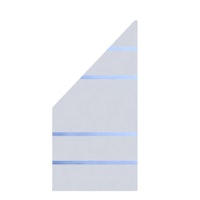 TraumGarten System Glas ALPHA 900x1800/900 mm Anschluss links